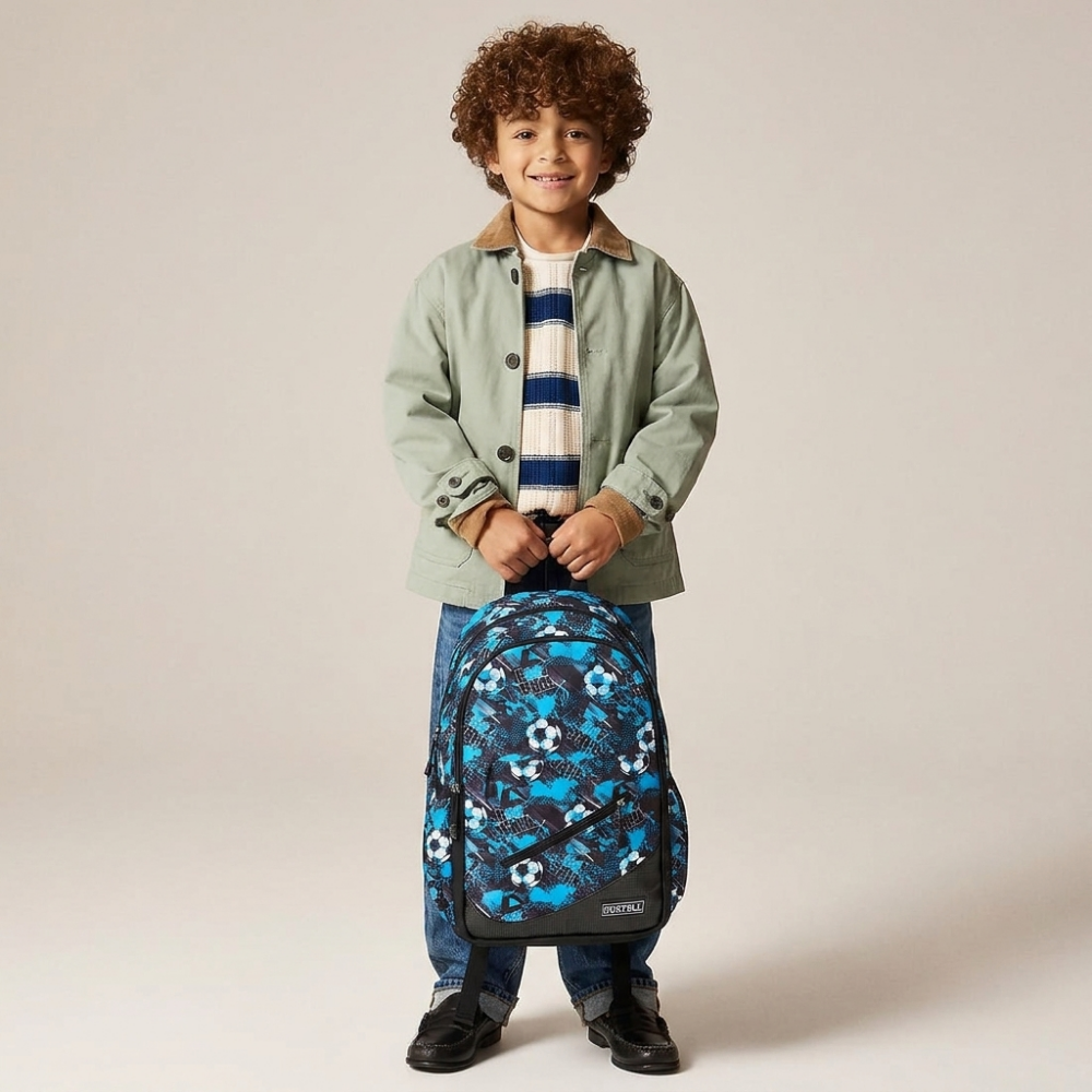 Football backpack ball net