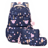 Three-Piece Cartoon Print School Backpack Set thumbnail 6