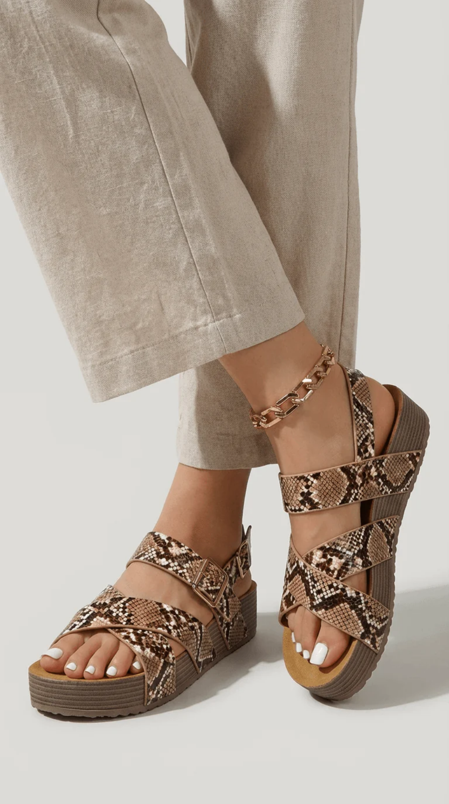 Braided Cross-Strap Platform Sandals Women – Open Toe & Cushioned Sole, Boho Patio Summer Canada