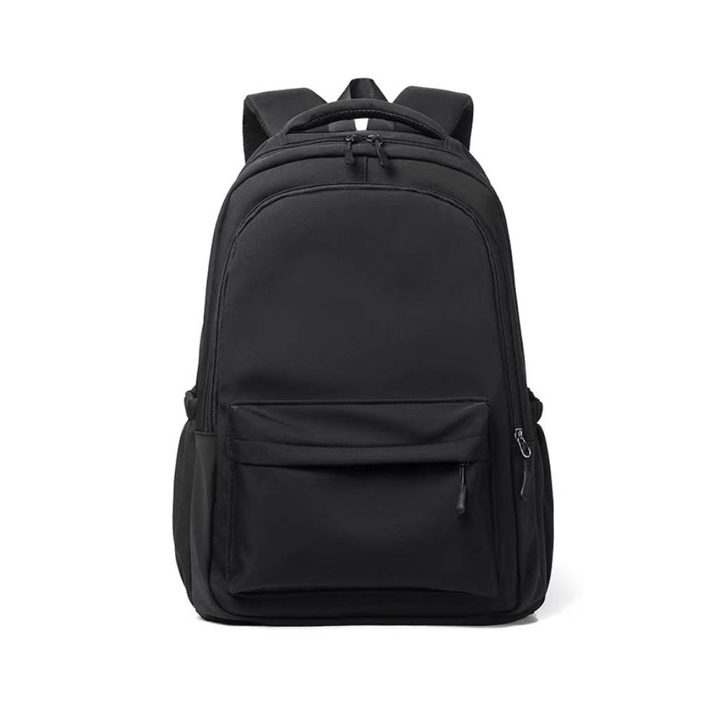 Black kids laptop backpack front view