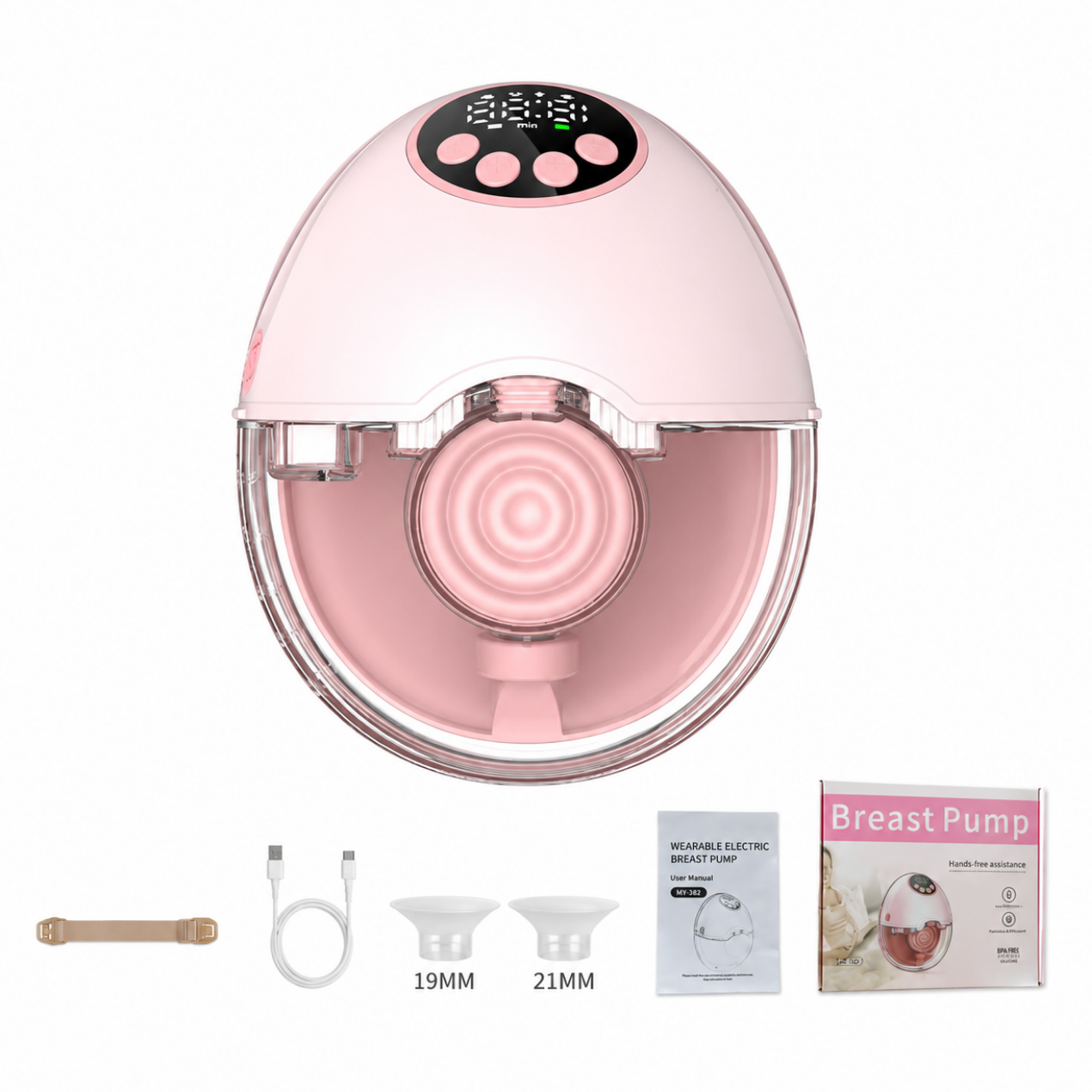 Wearable Electric Breast Pump — Hands-Free Double Pump with LED Display