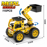 DIY Metal Construction Vehicle Model Kit – Screw & Nut Build Set thumbnail 6