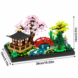 Japanese Zen Garden Micro Building Block Set - 2280pc Courtyard Model thumbnail 3