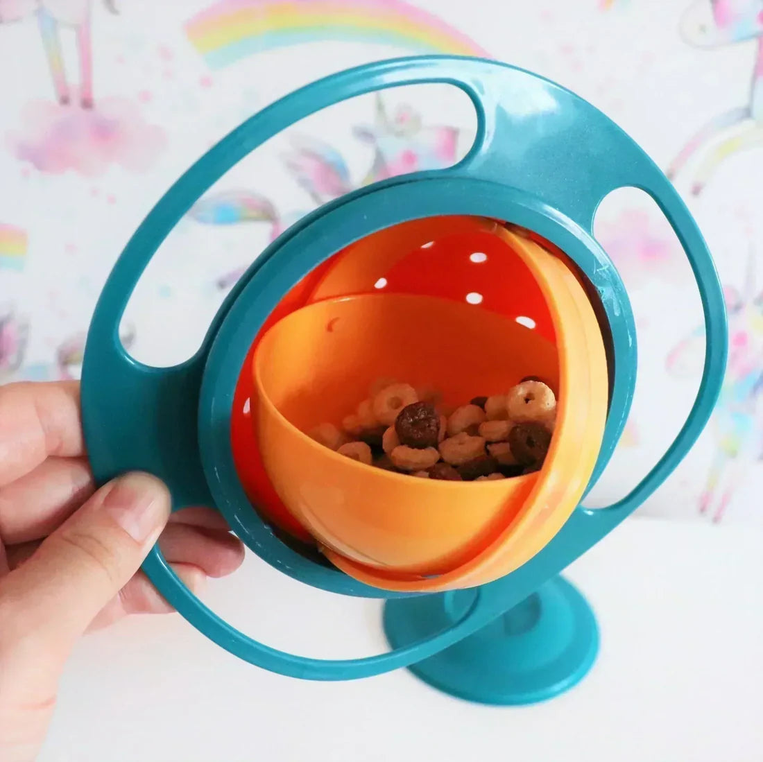 360 No-Spill Gyro Bowl | Spill-Proof Toddler Snack Bowl