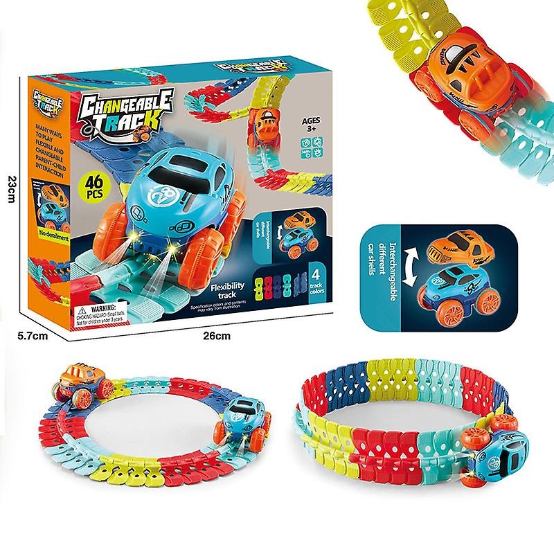 Kids Flexible Race Track Set | Build Any Shape Car Adventure