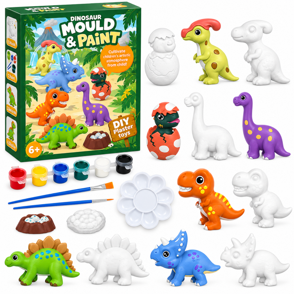 Paint Your Own Figures Craft Set - Mould & Paint Kit
