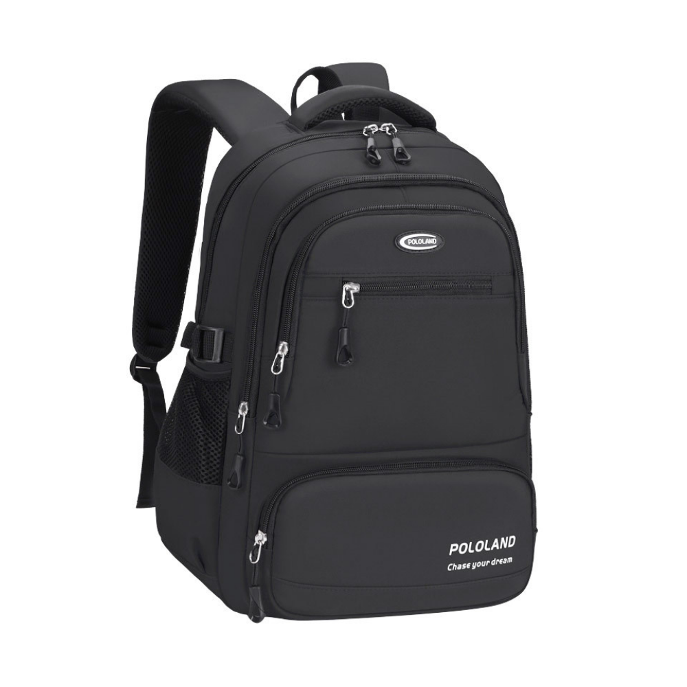 Black school and travel backpack
