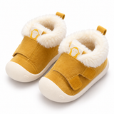 Baby Cartoon Fleece Boots, Warm Soft Sole Outdoor Shoes thumbnail 3