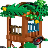 Light-Up T-Rex Dinosaur Building Block Set - 582pc Capture Truck & Tower thumbnail 4
