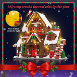 Christmas Chalet Building Block Set with Lights and Moving Parts thumbnail 4
