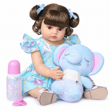 Full Body Silicone Reborn Toddler Doll - 20 Inch Realistic Baby Girl thumbnail 4