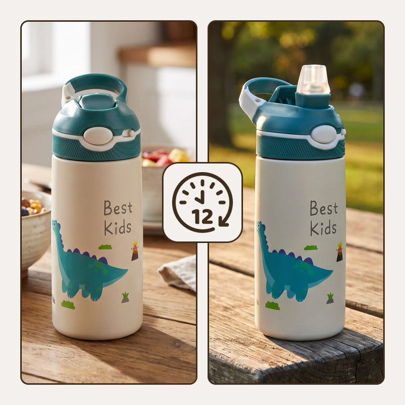 400ml water bottle stainless steel interior