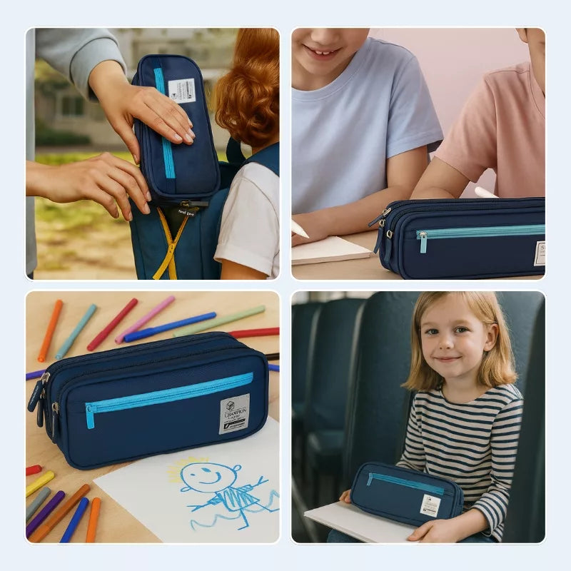 Pencil case interior detail