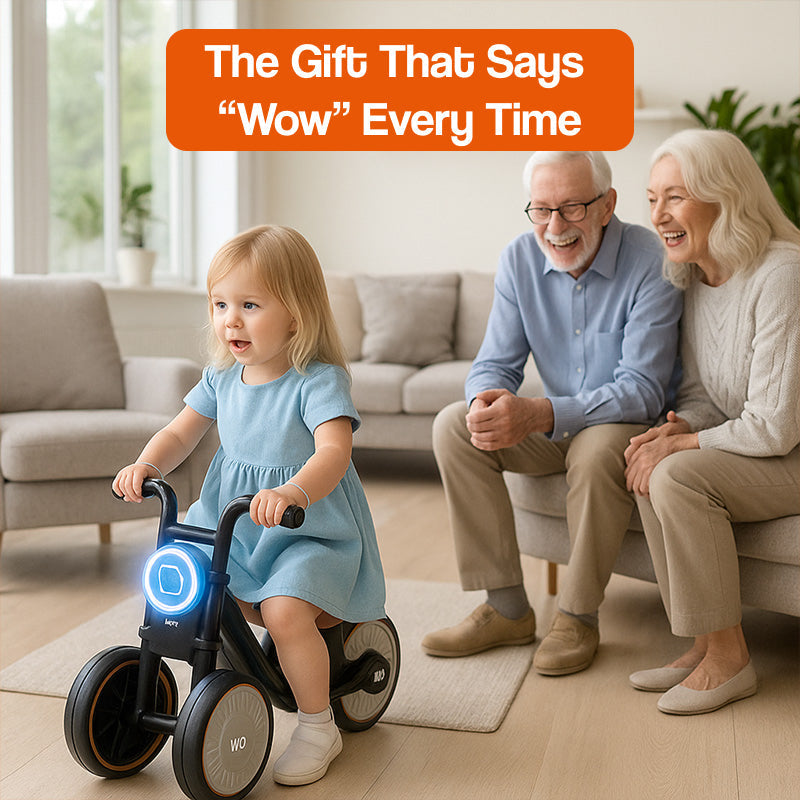 Kids balance bike all three colours comparison