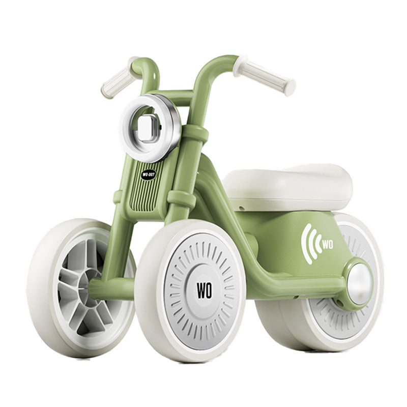 Kids balance bike brown colour detail angle