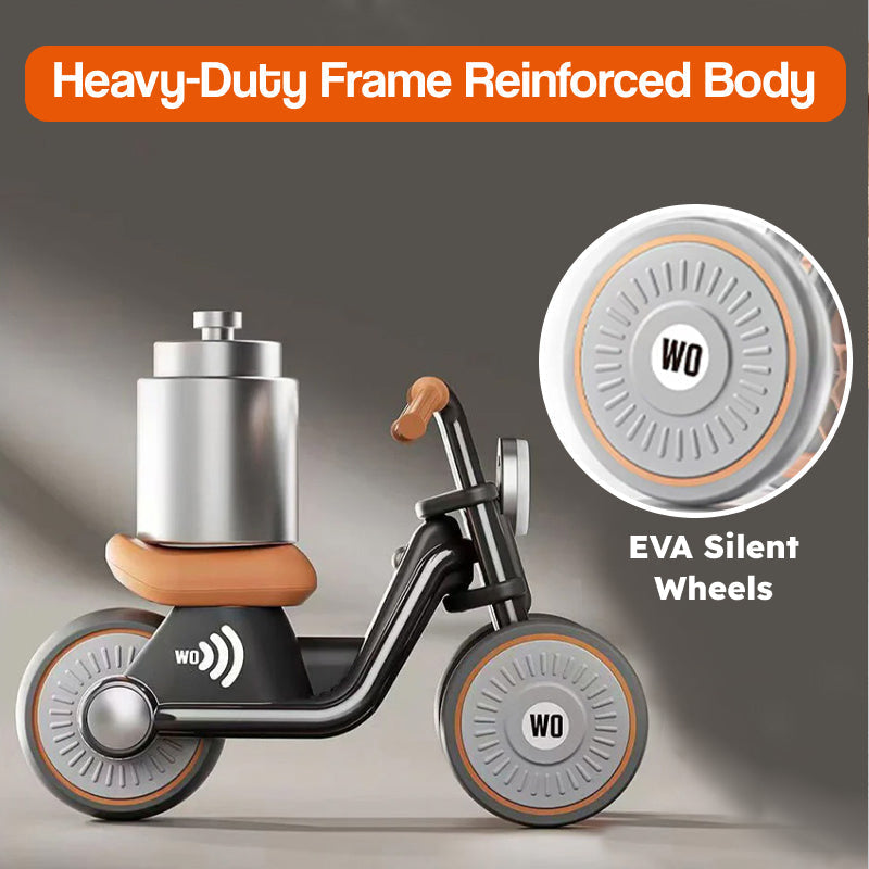 Kids balance bike handlebar grips detail