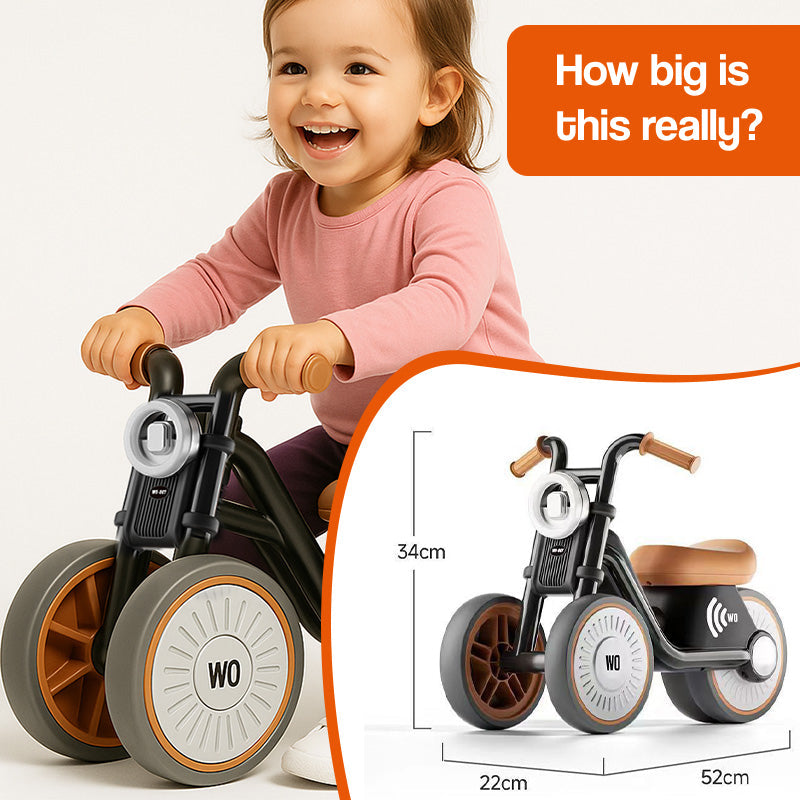 Kids balance bike adjustable seat height