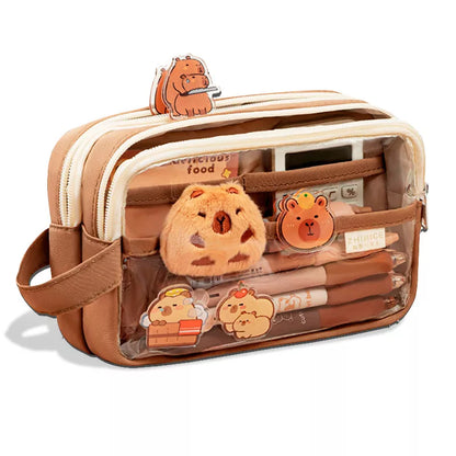Cute capybara pencil case