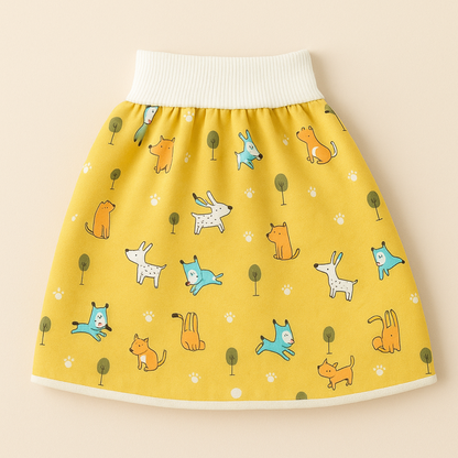 Kids Printed Pants & Skirt Set — Cute Animal Patterns