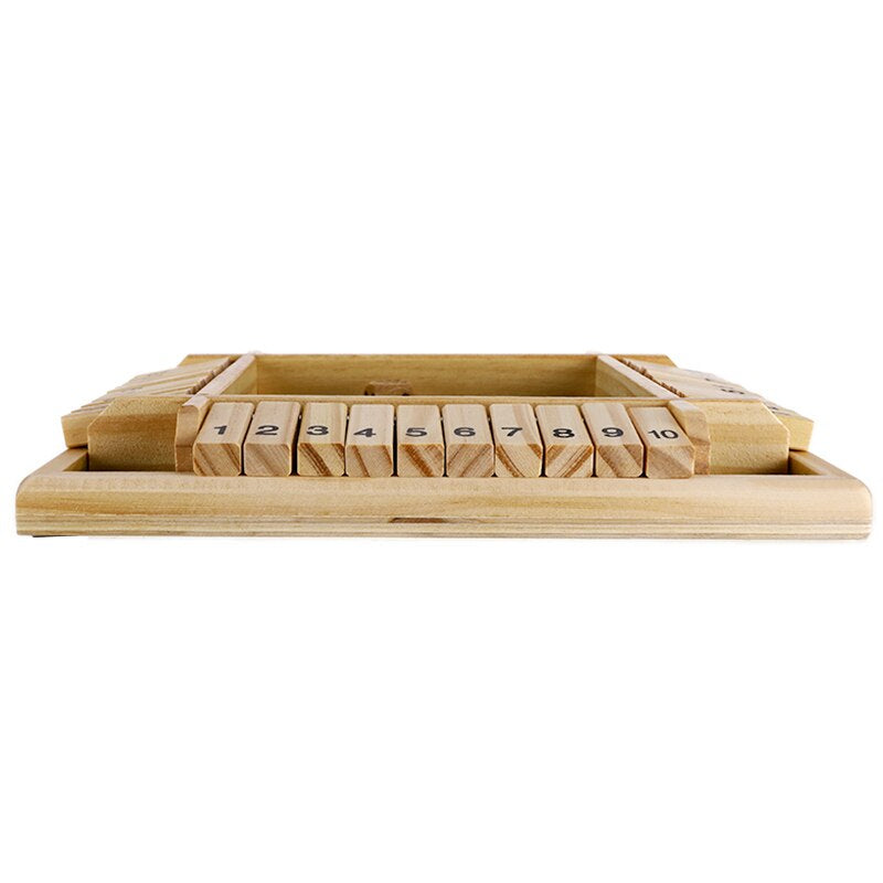 Wooden math board game