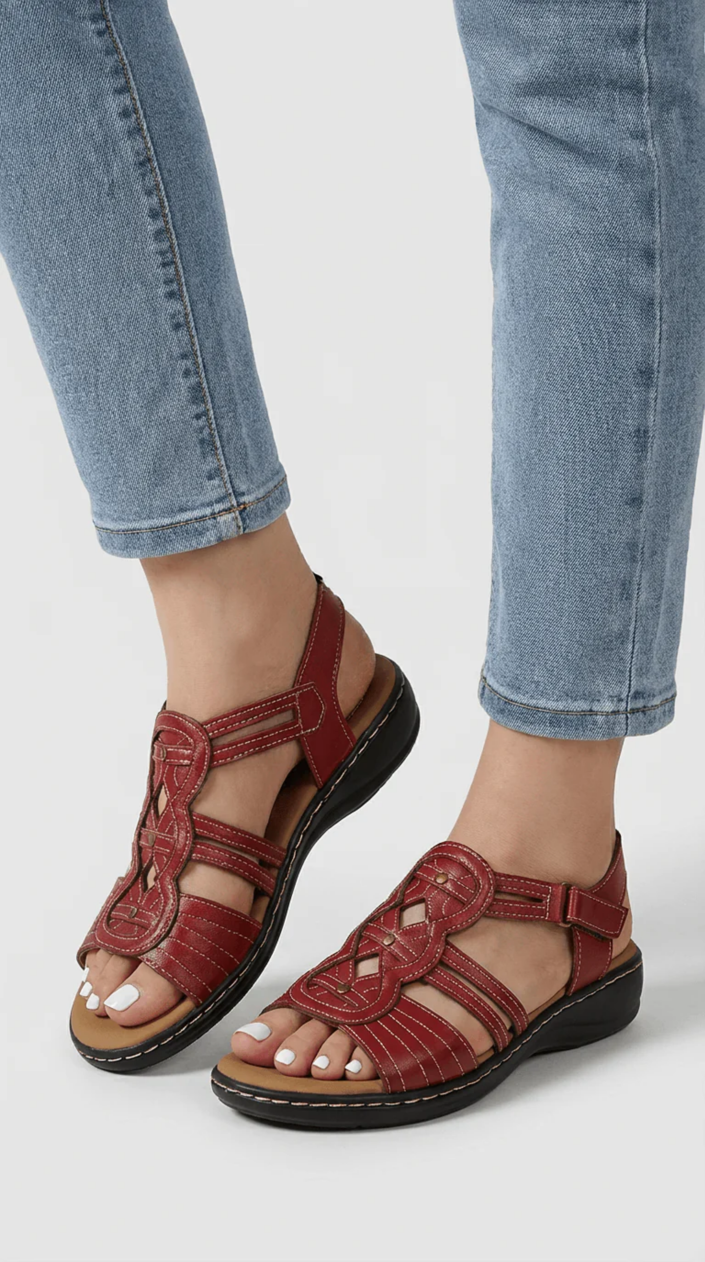 Cut-Out Comfort Sandals Women – Breathable Upper & Elevated Sole, Patio Season Everyday Summer