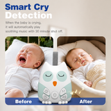 Portable Baby White Noise Machine — 30 Soothing Sounds, Cry Sensor, Night Light, Timer & USB Rechargeable thumbnail 5