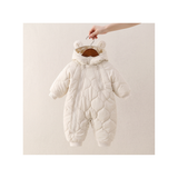 Quilted Hooded Baby Romper | Warm Winter One-Piece thumbnail 5
