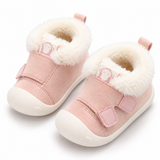Baby Cartoon Fleece Boots, Warm Soft Sole Outdoor Shoes thumbnail 2
