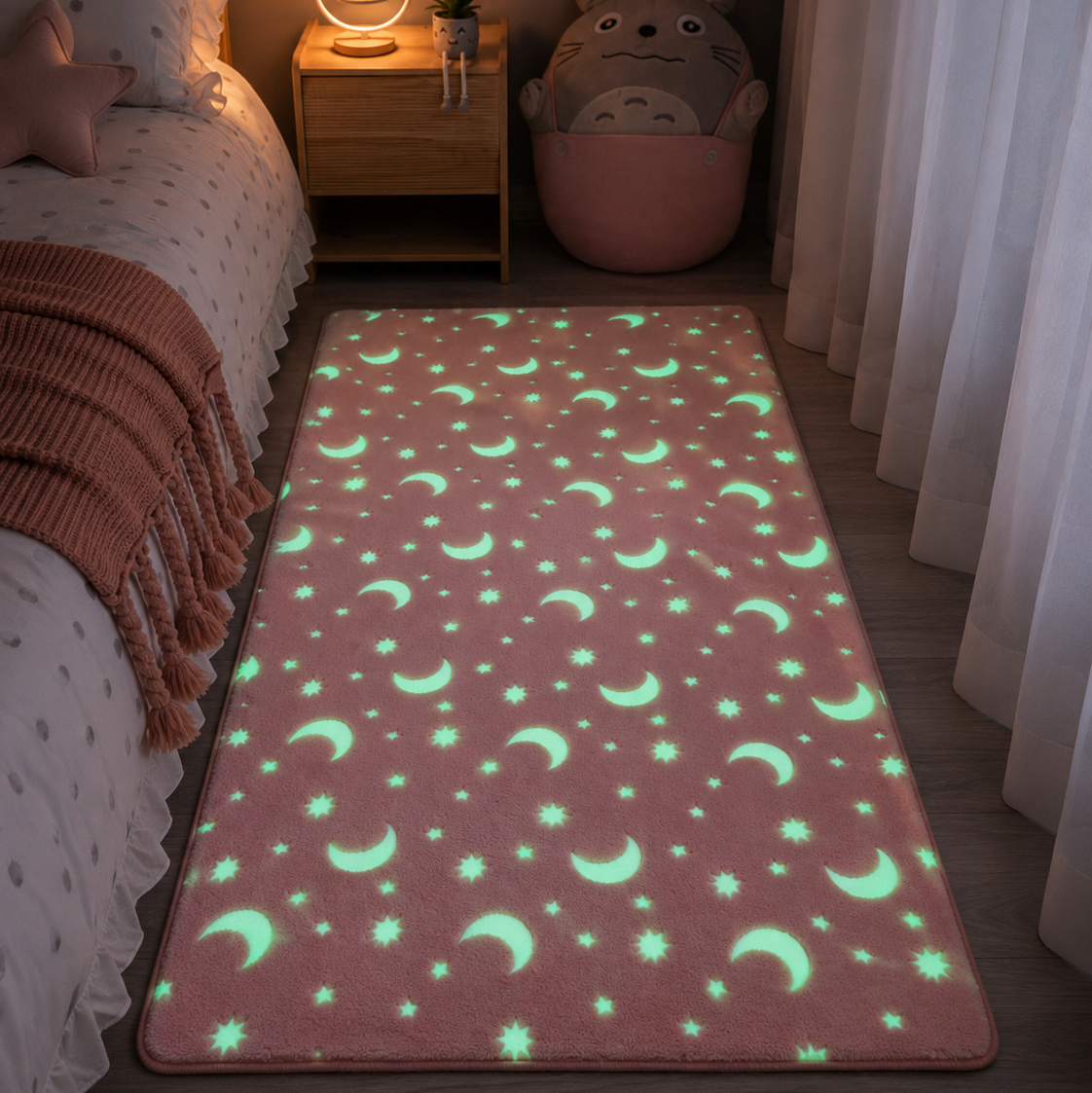 Glow in the dark kids rug