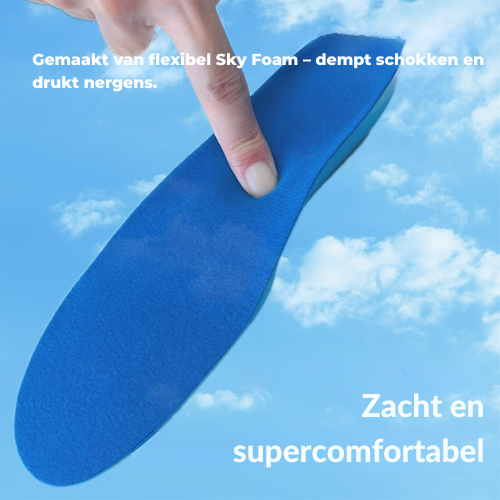 Kids shoe insole being placed inside shoe