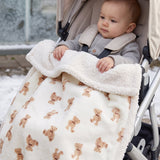 Soft Flannel Baby Stroller Blanket thumbnail 3