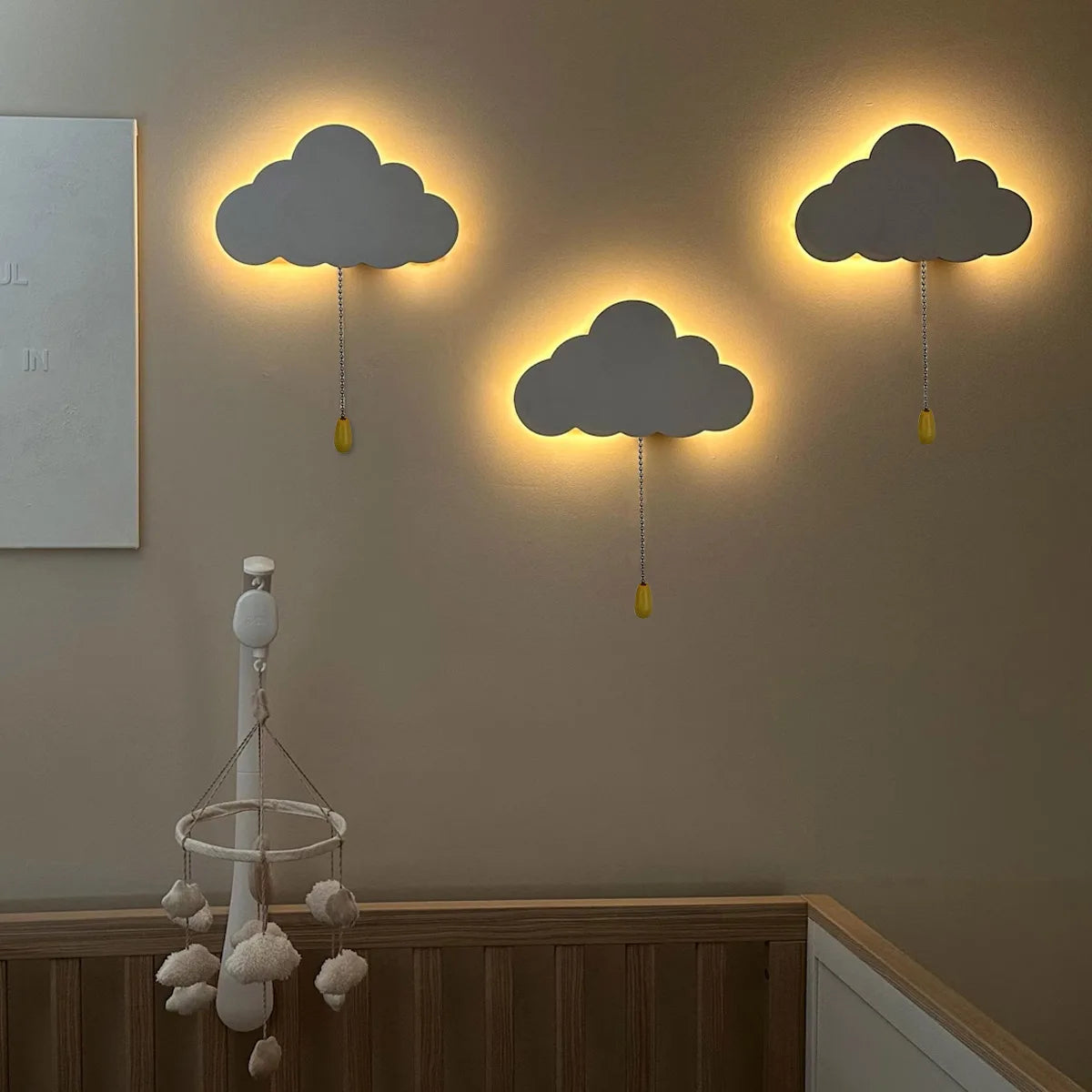 Nursery wall light warm ambient