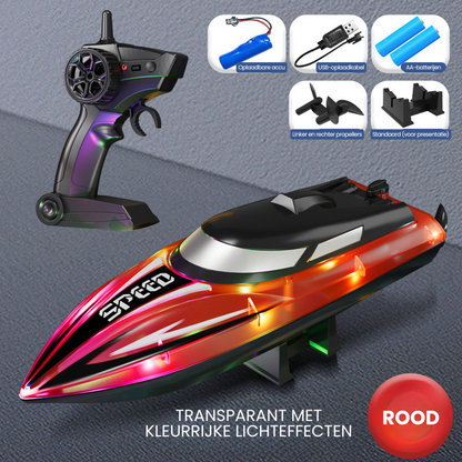 RC Speedboat red