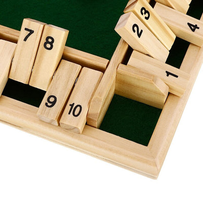 Wooden math board game