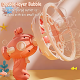 Kids Electric Bubble Gun | Automatic Double-Layer Bubble Blower thumbnail 3