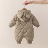 Quilted Hooded Baby Romper | Warm Winter One-Piece thumbnail 6