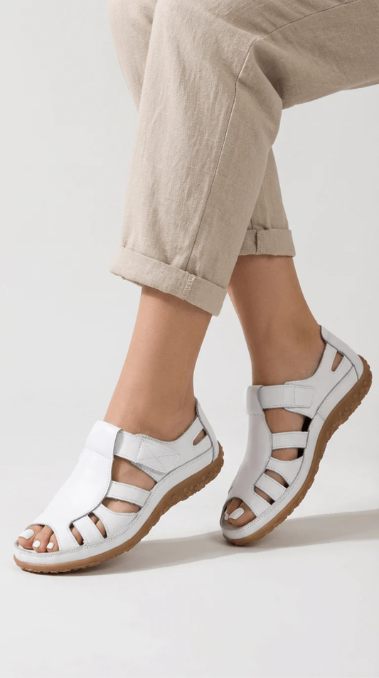 Cut-Out Orthopedic Sandals Women – Arch Support & Breathable Cutouts, All-Day Summer Comfort Walk
