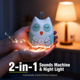 Portable Baby White Noise Machine — 30 Soothing Sounds, Cry Sensor, Night Light, Timer & USB Rechargeable thumbnail 6