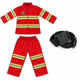 Kids Firefighter Cosplay Costume Set with Helmet & Accessories thumbnail 4
