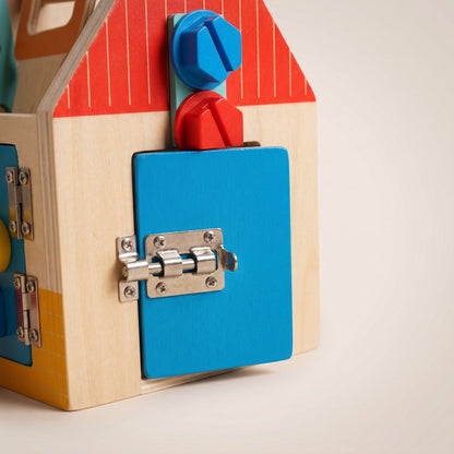 Montessori wooden tool house toy