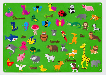 Kids felt board Animals theme