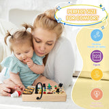 Montessori Sensory Busy Board with 27 LED Lights thumbnail 4