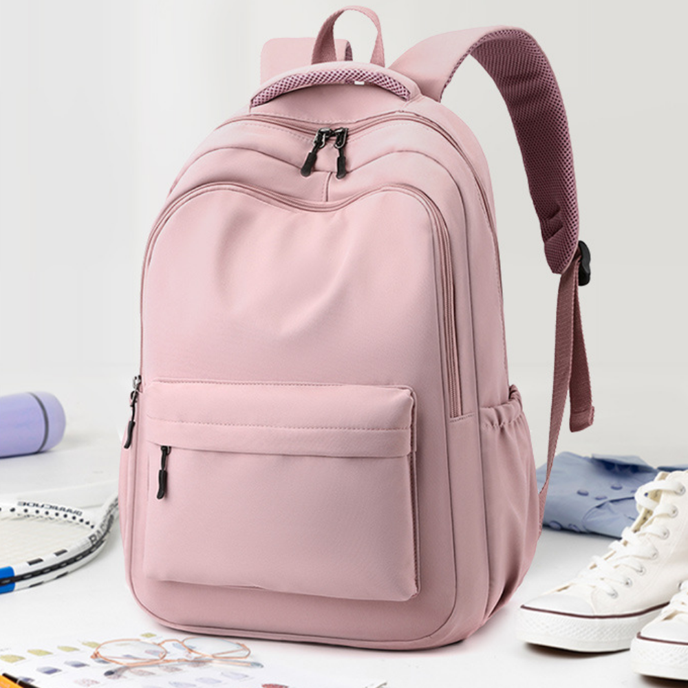 Kids laptop backpack back panel