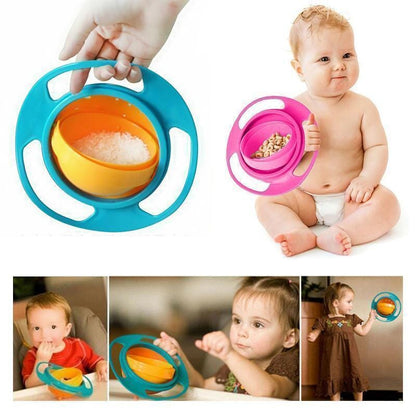 360 No-Spill Gyro Bowl | Spill-Proof Toddler Snack Bowl