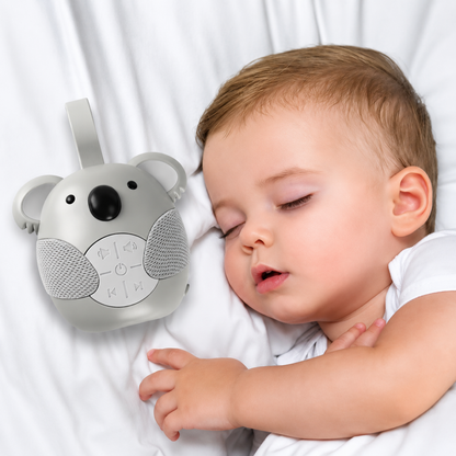 Portable Baby White Noise Machine — 5 Soothing Sounds, Sleep Timer & Night Light | Fox & Koala
