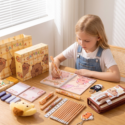 School supplies gift set contents overview