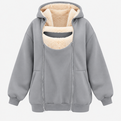Manteau de portage d'hiver pour femme enceinte – Veste kangourou pour porte-bébé