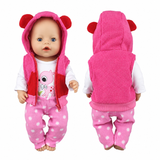 Reborn Baby Doll Outfit Set - 43cm/17in Clothes & Hat thumbnail 6