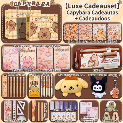 Capybara study extended set in gift box