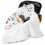 Baby Swaddle Wrap Blanket with Windproof Hood for Car Seat thumbnail 5